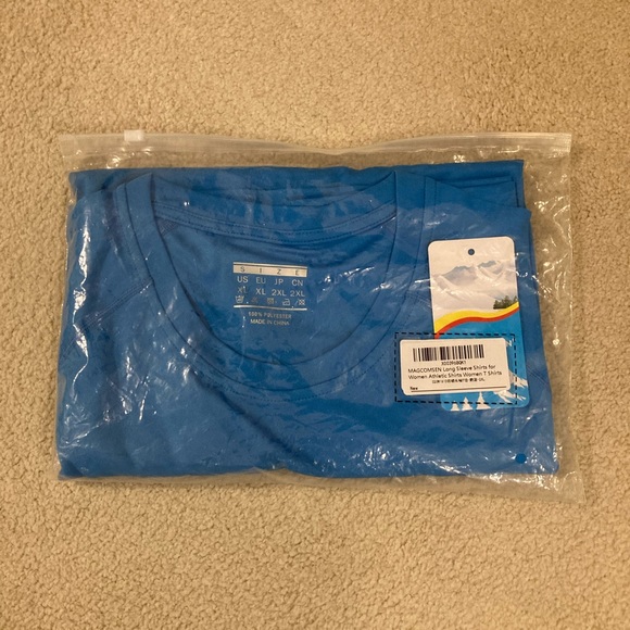 MAGCOMSEN Women's Long Sleeve Blue Shirt UPF 50+ NEW IN PACKAGING - Picture 3 of 3